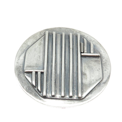 980 Silver Vintage Mexico Modernist Geometric Large Pendant