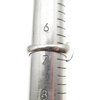 Ross Simons 925 Sterling Silver Real London Blue Topaz & Ruby Ring Size 6.75