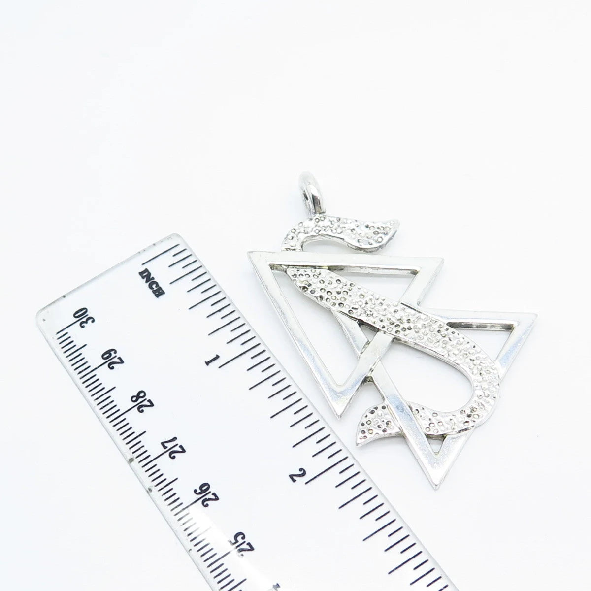 925 Sterling Silver Vintage Jean. L. Modernist Pendant