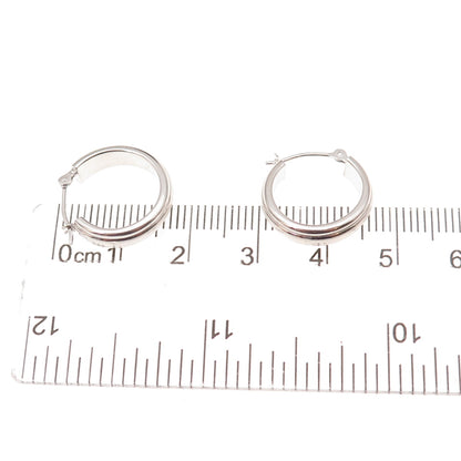 Jacmel Mauritius 14K White Gold Hoop Earrings