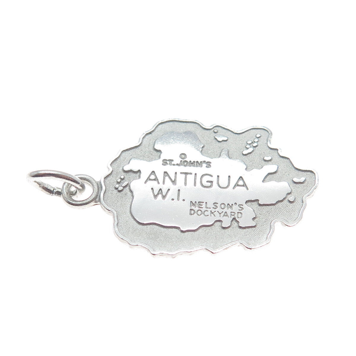 925 Sterling Silver Vintage Nelson's Dockyard Antigua Island Charm Pendant