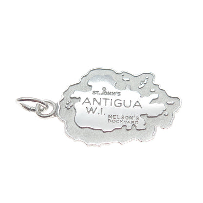 925 Sterling Silver Vintage Nelson's Dockyard Antigua Island Charm Pendant