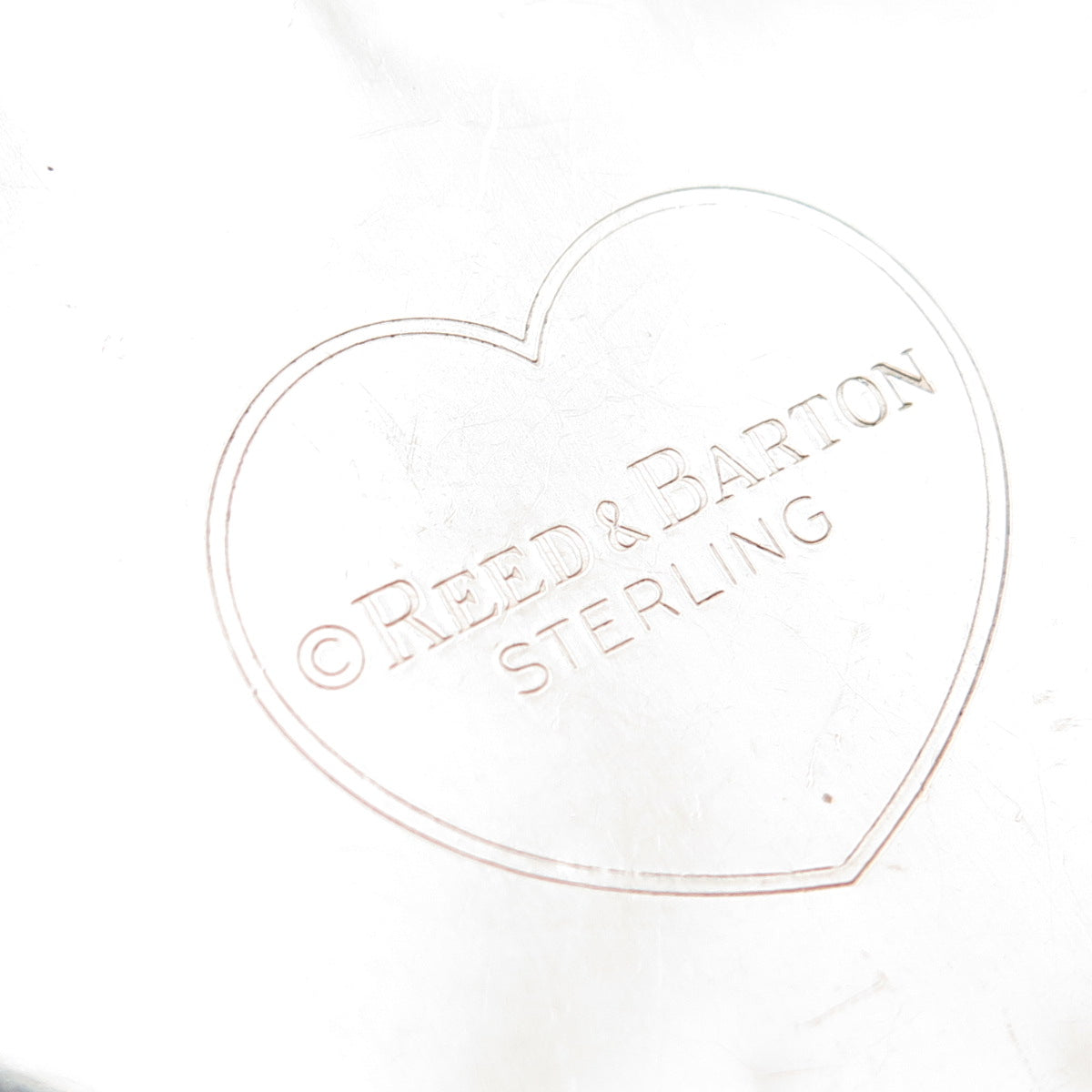 Reed & Barton Sterling Silver Vintage 1995 Our First Christmas Heart Ornament