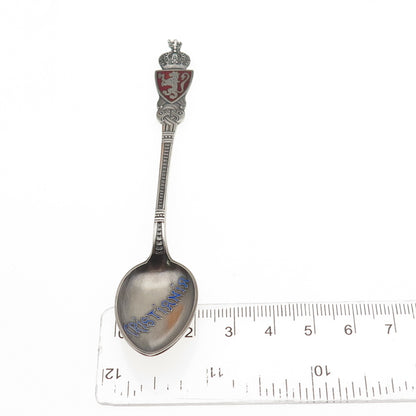 Th Marthinse Sterling Silver Antique Norway Enamel Kristiania Oslo Coffee Spoon