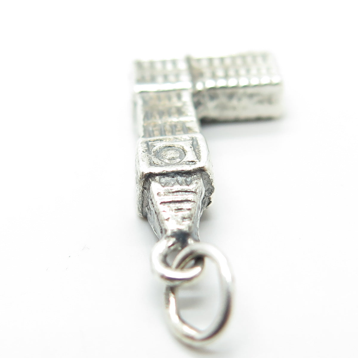 925 Sterling Silver Vintage Big Ben Tower Charm Pendant