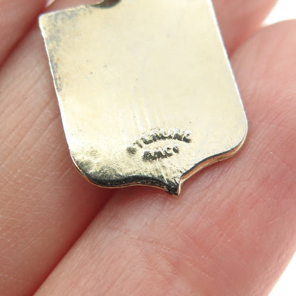 BMCO 925 Sterling Silver Vintage Enamel "Gray Rocks Inn St. Jovite QUE" Pendant