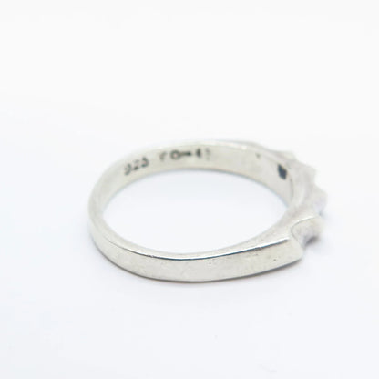 925 Sterling Silver Vintage Mexico Braided Ring Size 6