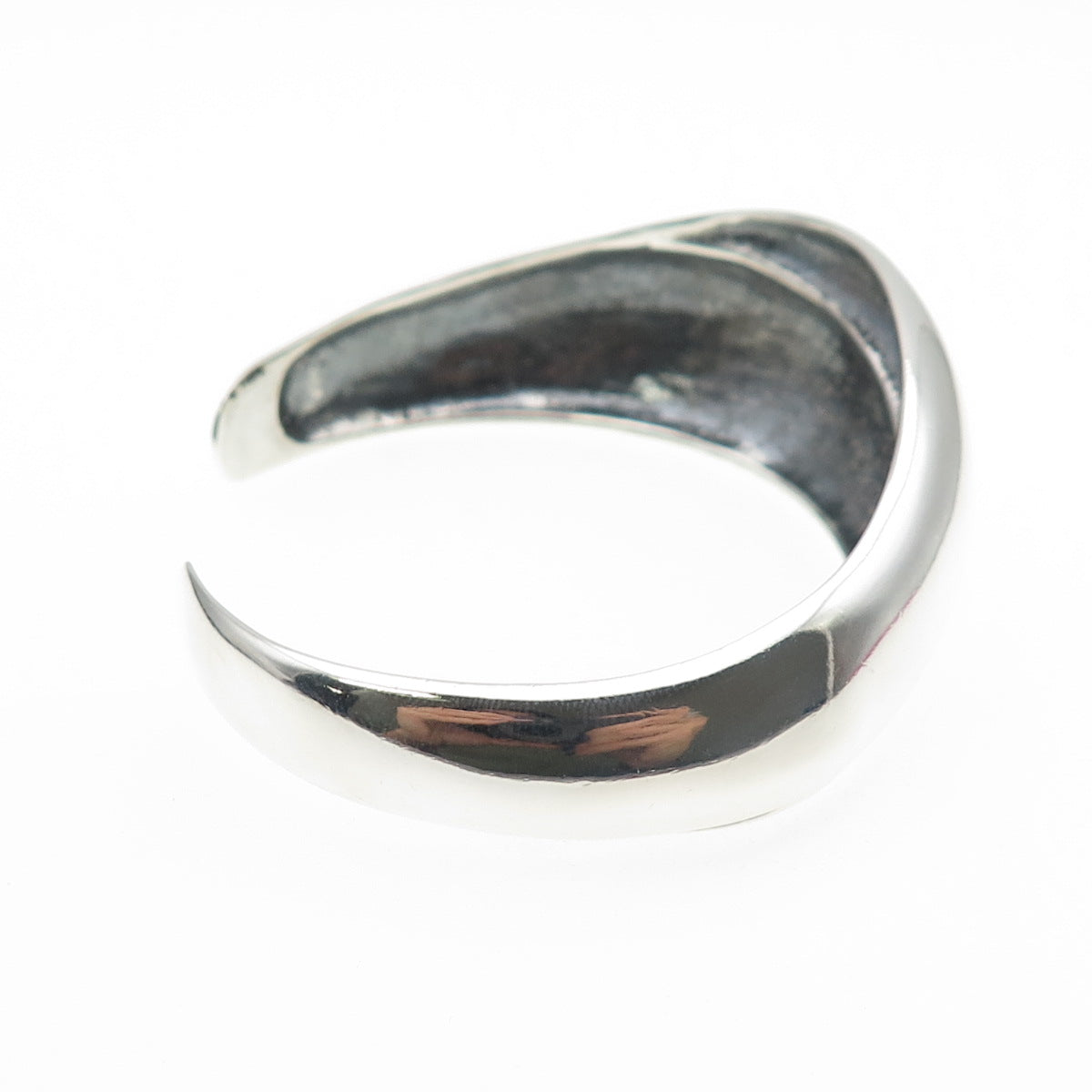 KABANA 925 Sterling Silver Vintage Modernist Oxidized Adjustable Bracelet 7"