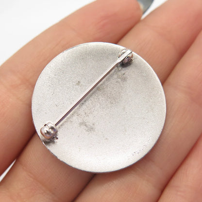 925 Sterling Silver Vintage Griffith & Sons Co Striped Pin Brooch