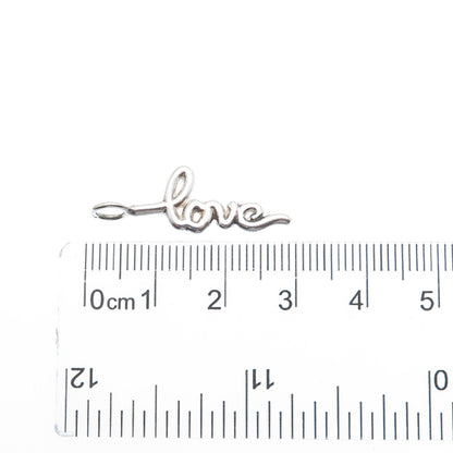 925 Sterling Silver Love Minimalist Charm Pendant
