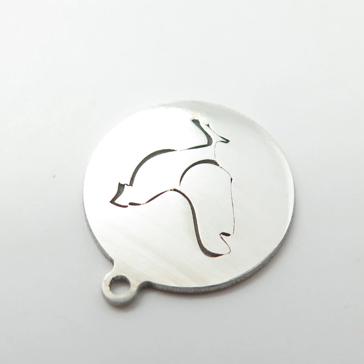 925 Sterling Silver USA Two In Town Rooster Bird Charm Pendant