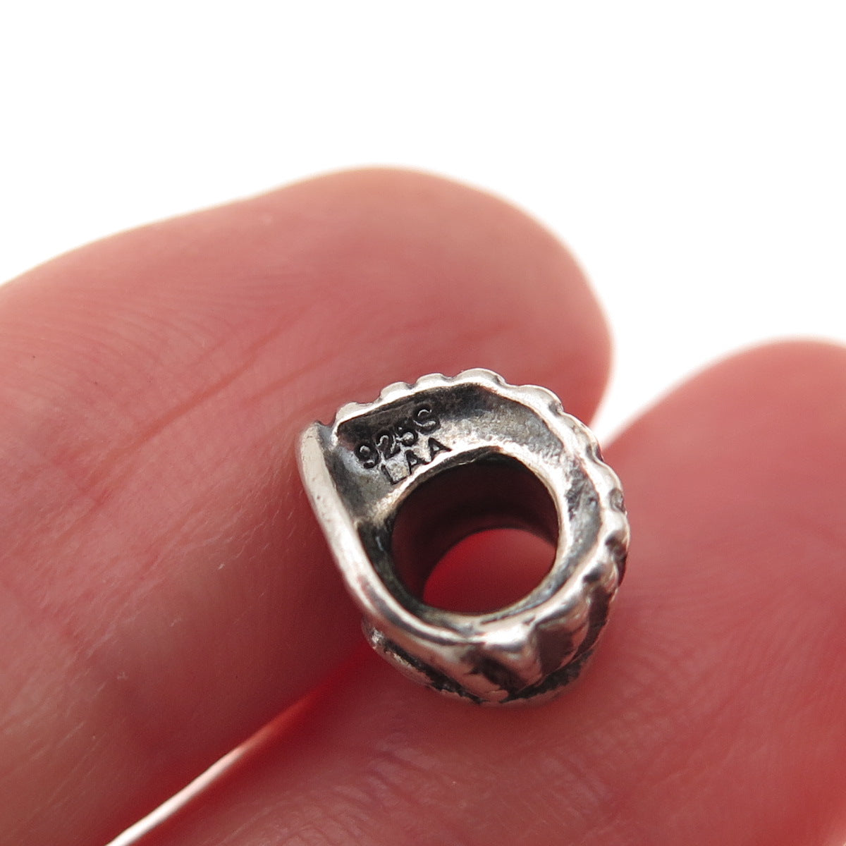 Trollbeads 925 Sterling Silver Celtic Kilt Slide Bead Charm