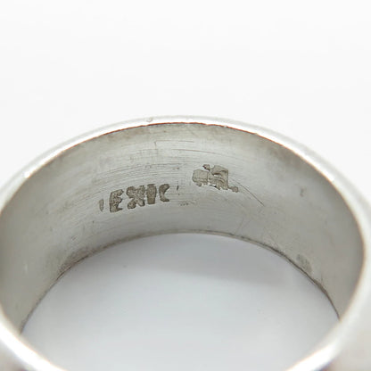 925 Sterling Silver Vintage Mexico Wedding Classic Band Ring Size 5.25