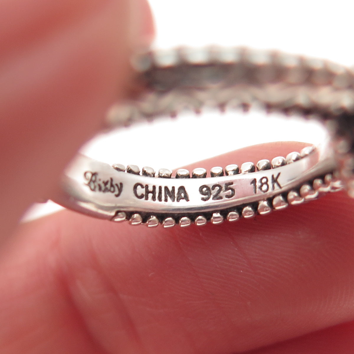 Barbara Bixby 925 Sterling 18K Gold Real Amethyst & White Topaz Ring Size 5.25