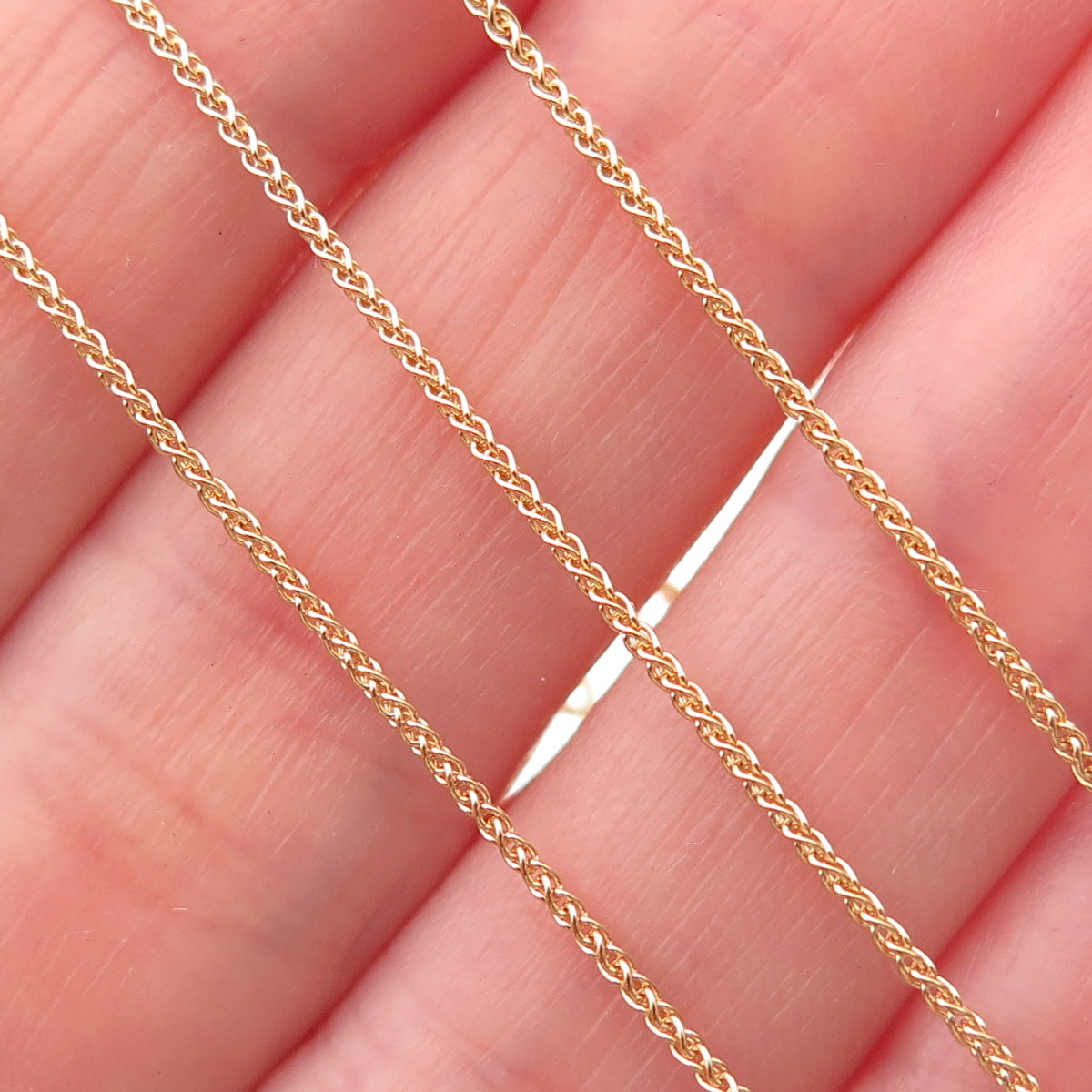 1/20 14K Gold Filled Spiga Chain Necklace 18"