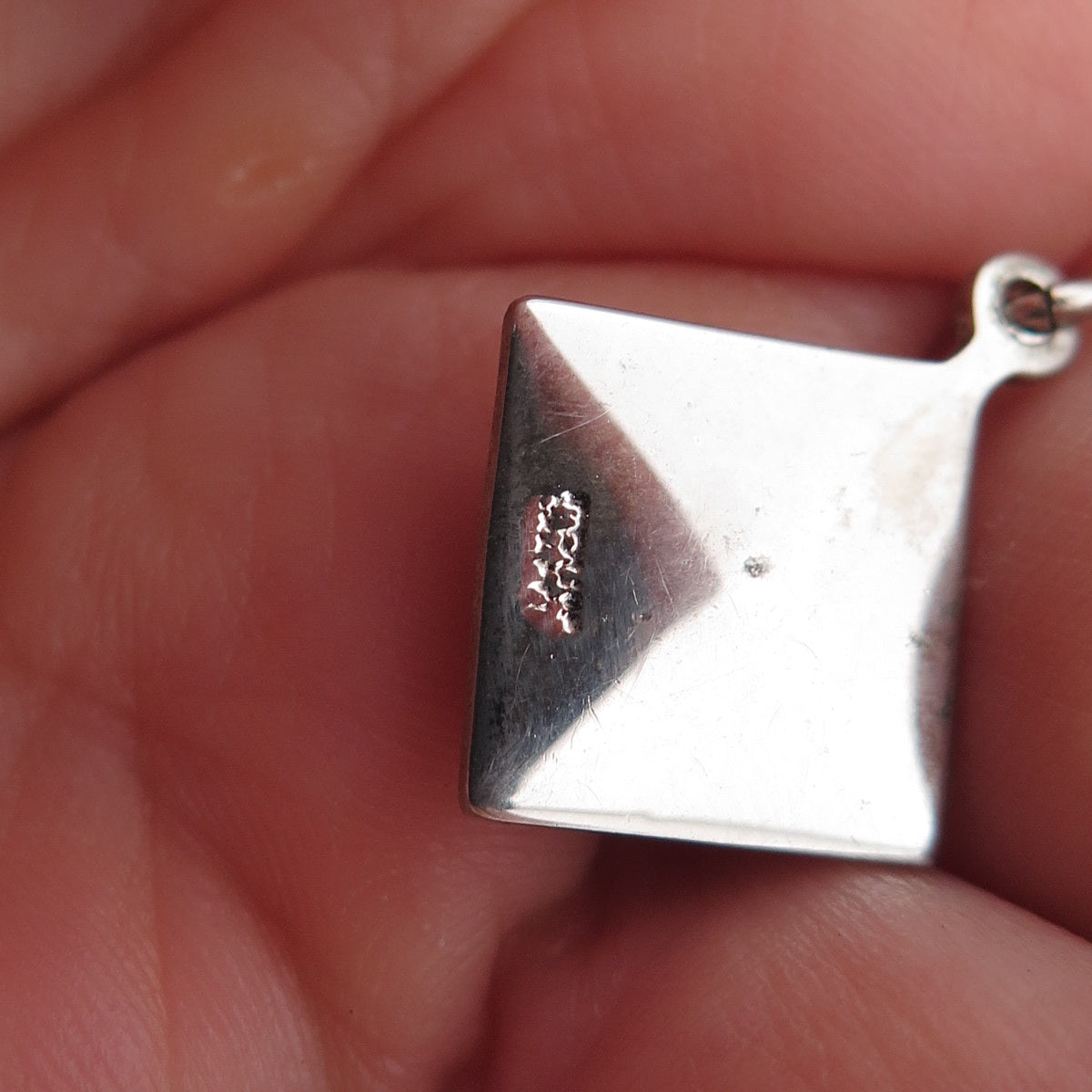 925 Sterling Silver Vintage Holy Spirit Religious Oxidized Charm Pendant