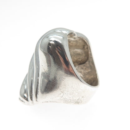 925 Sterling Silver Vintage Mexico Modernist Ring Size 7.5