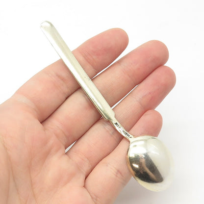 916H Silver Vintage 1950 Koruteollisuus Tillander Finland Guilloche Enamel Spoon