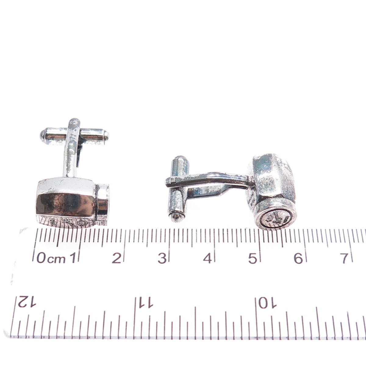 925 Sterling Silver Vintage Germany Langnese Honig Honey Oxidized Cufflinks