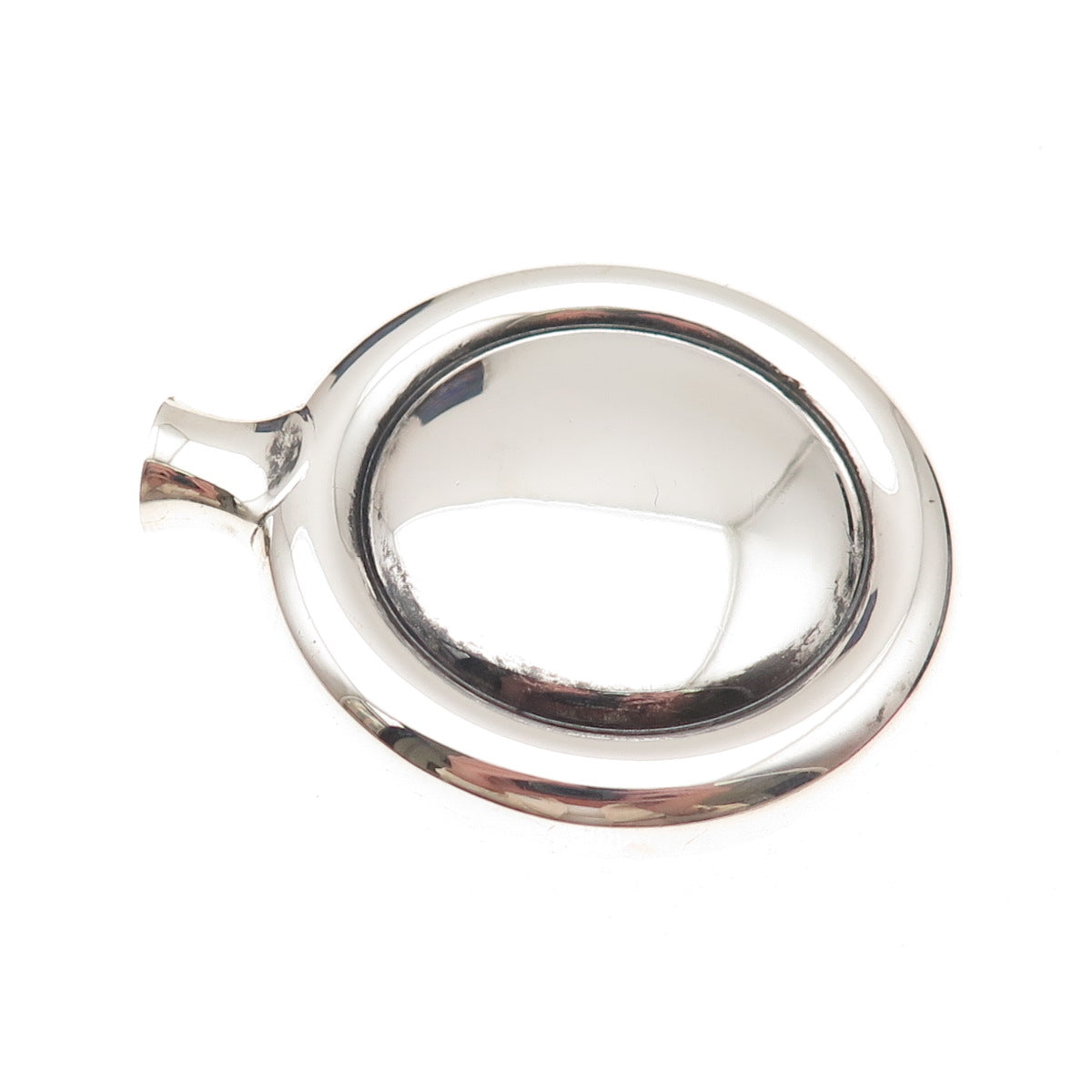 Christofle 925 Sterling Silver Vintage Flask Pin Brooch / Pendant