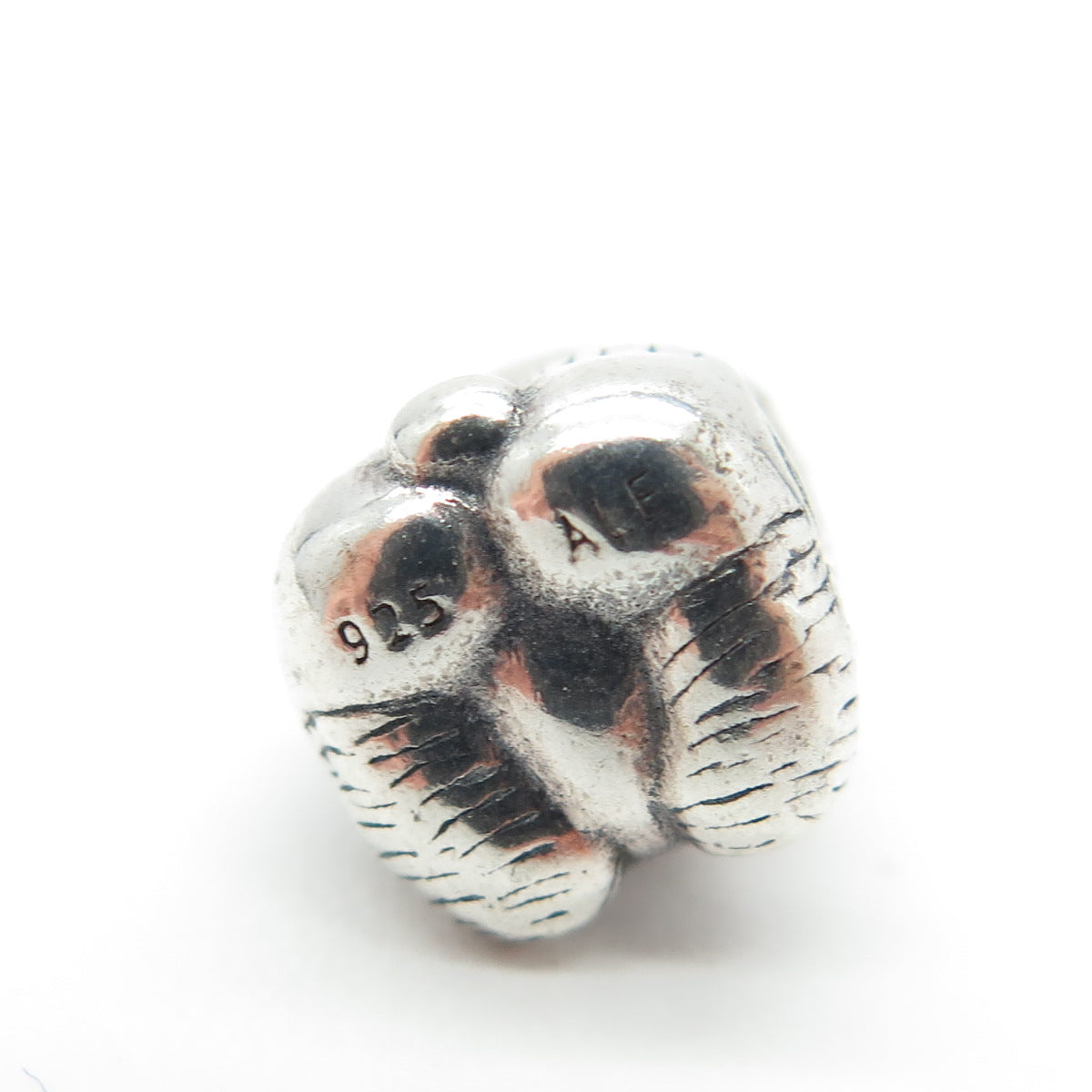 PANDORA 925 Sterling Silver Black Enamel Panda Bead Charm