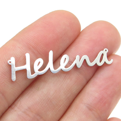 925 Sterling Silver "Helena" Personalized Centerpiece Pendant