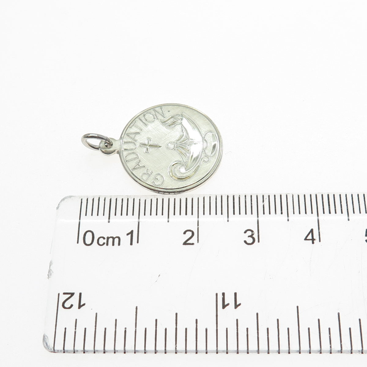 CREED 925 Sterling Silver Vintage Graduation Charm Pendant