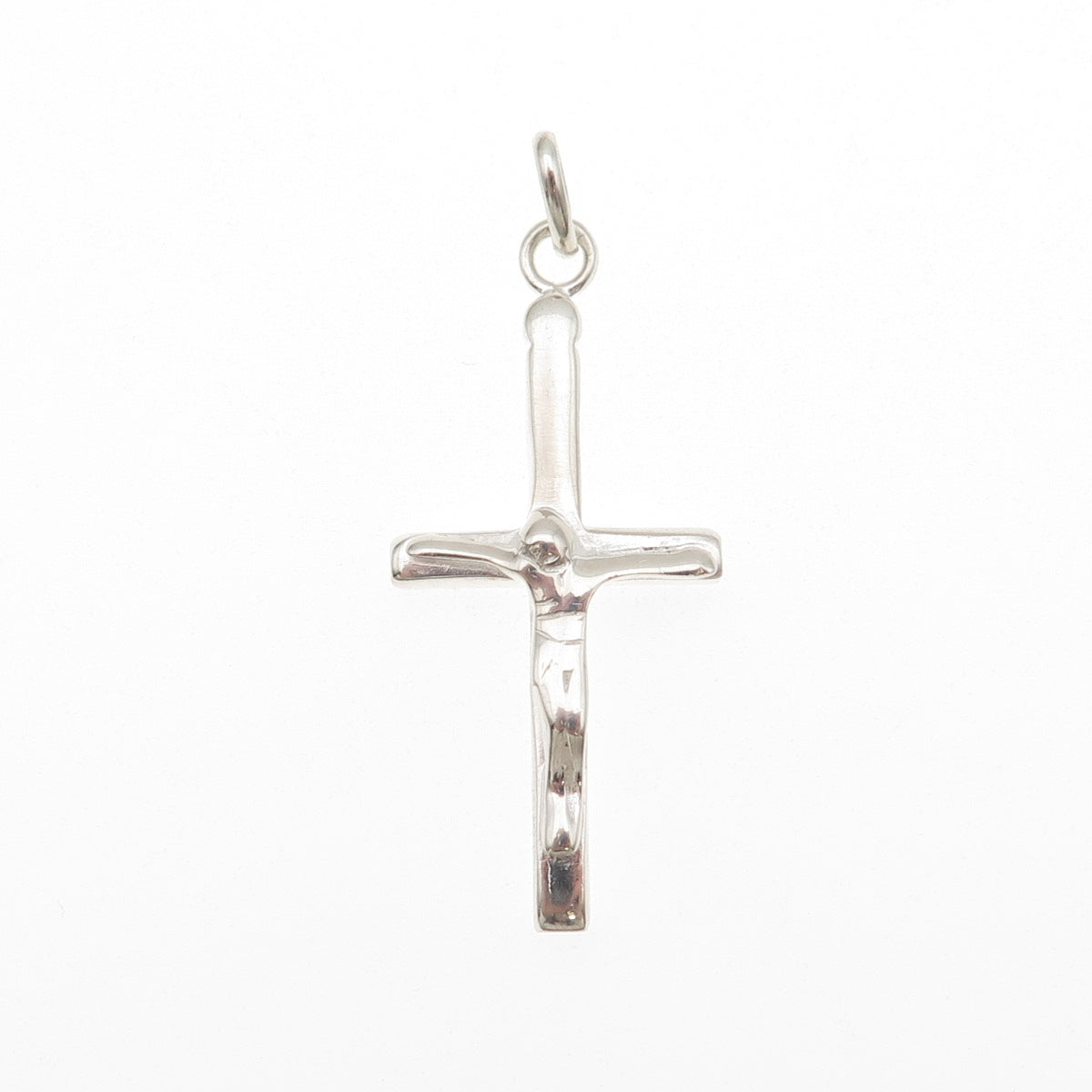 925 Sterling Silver Vintage Crucifix Cross Religious Charm Pendant