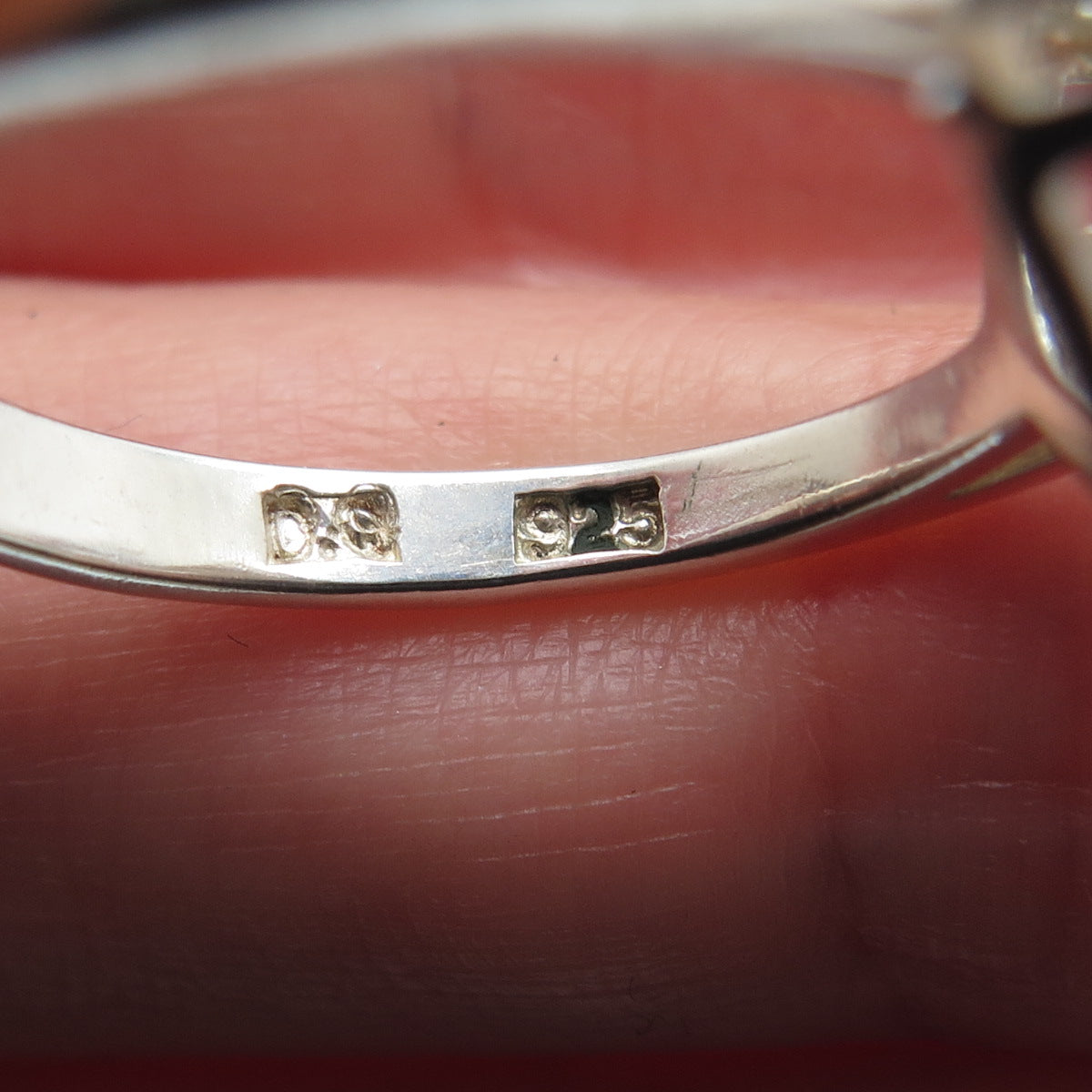 925 Sterling Silver Heart-Cut C Z Promise Ring Size 9