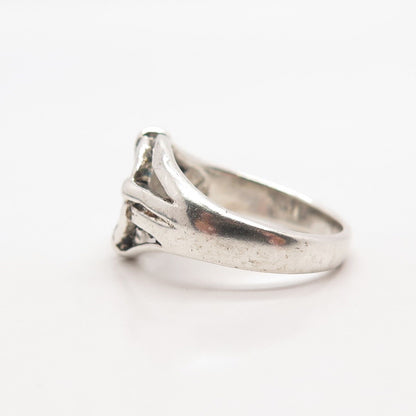 925 Sterling Silver Vintage Celtic Ring Size 6.75