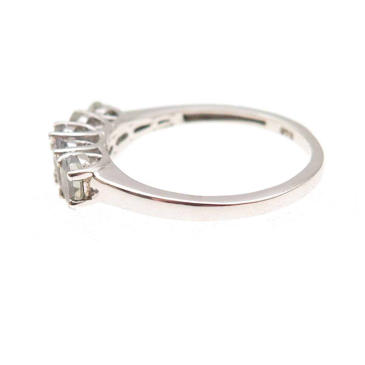 Chuck Clemency 925 Sterling Silver Real Oval-Cut Iolite Ring Size 8