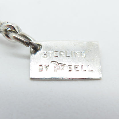BELL TRADING POST 925 Sterling Silver Vintage Calico Covered Wagon Charm Pendant