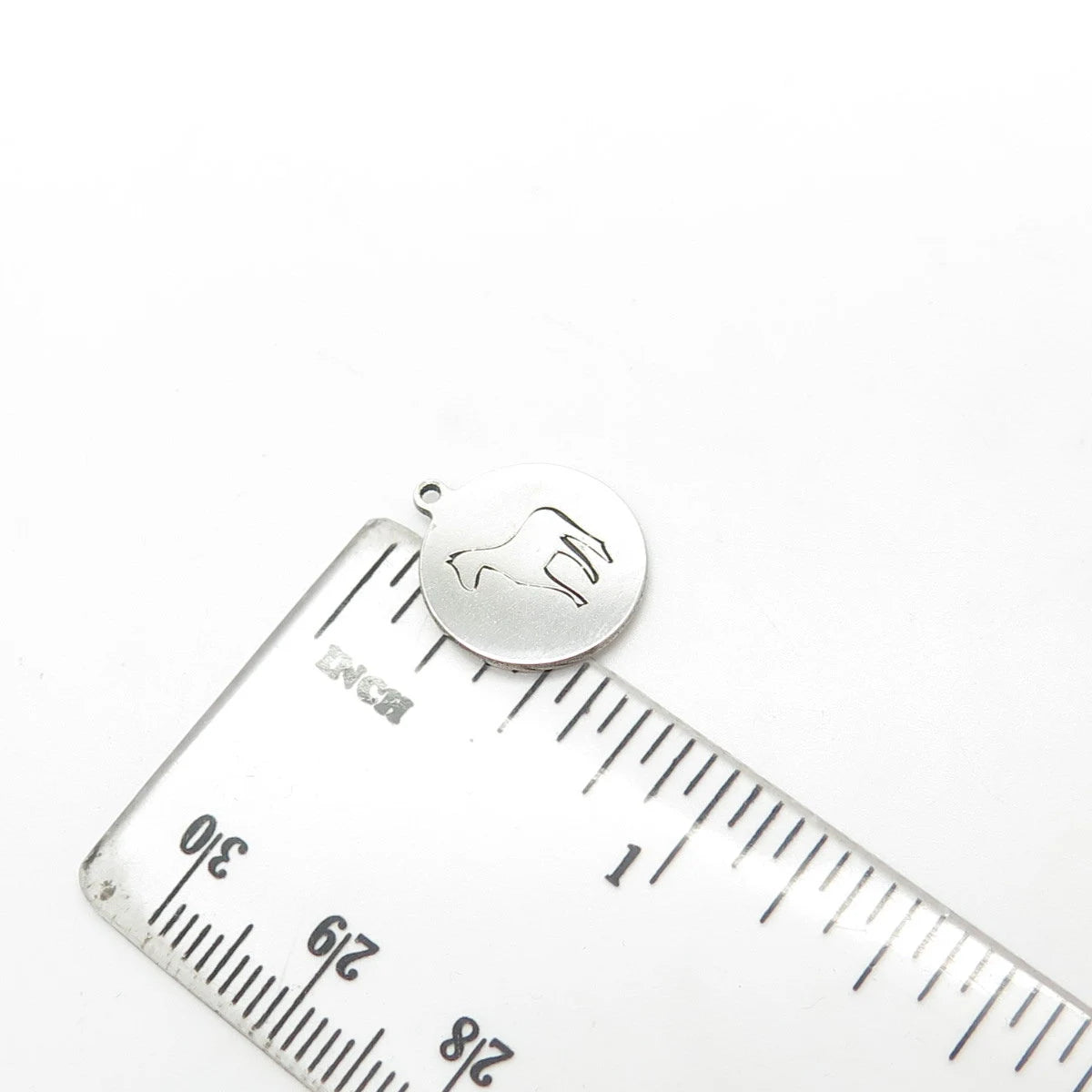 925 Sterling Silver USA Two In Town Horse Charm Pendant