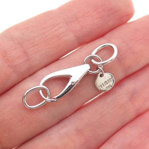 Nishi 925 Sterling Silver Bracelet / Necklace Carabiner Lock Clasp