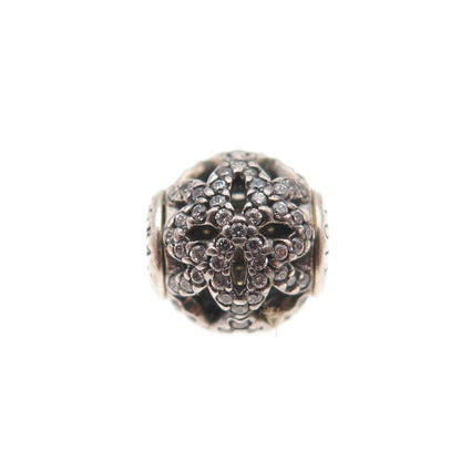 Pandora 925 Sterling Silver C Z Essence Appreciation Slide Bead Charm