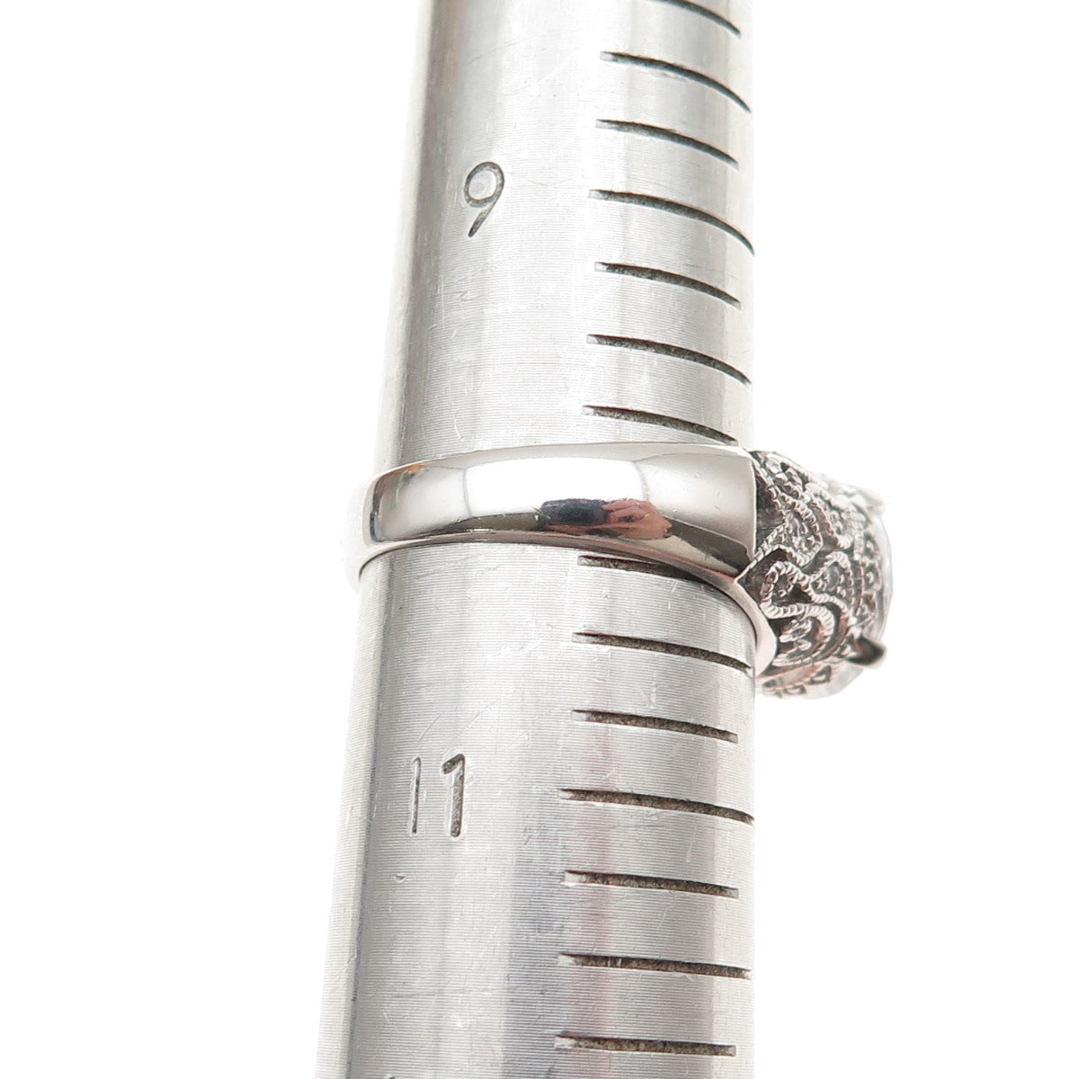 925 Sterling Silver Round-Cut C Z Promise Ring Size 10.25
