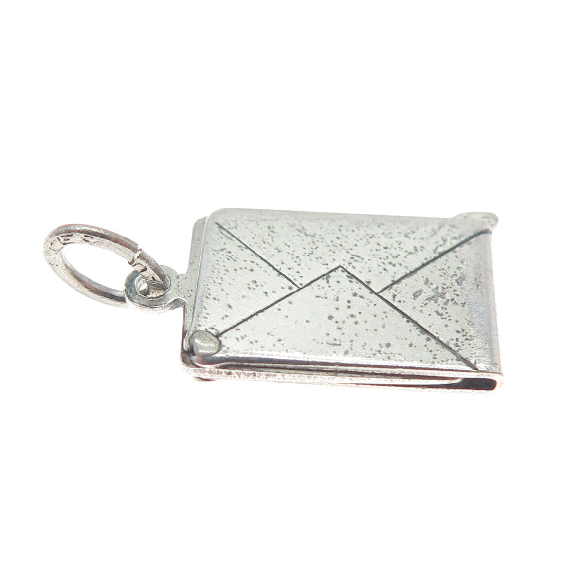 BEAU 925 Sterling Vintage Western Union Telegram Merry Christmas Charm Pendant