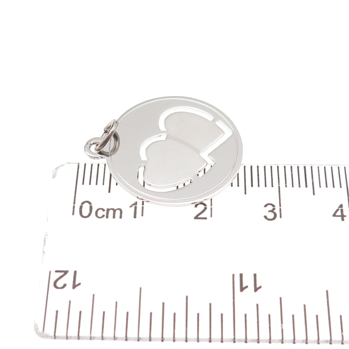 Griffith & Sons 925 Sterling Silver Vintage Couple Heart Charm Pendant