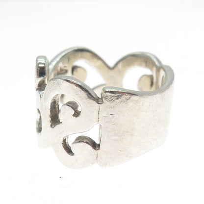 SILPADA 925 Sterling Silver Vintage Modernist Swirl Ring Size 8.75