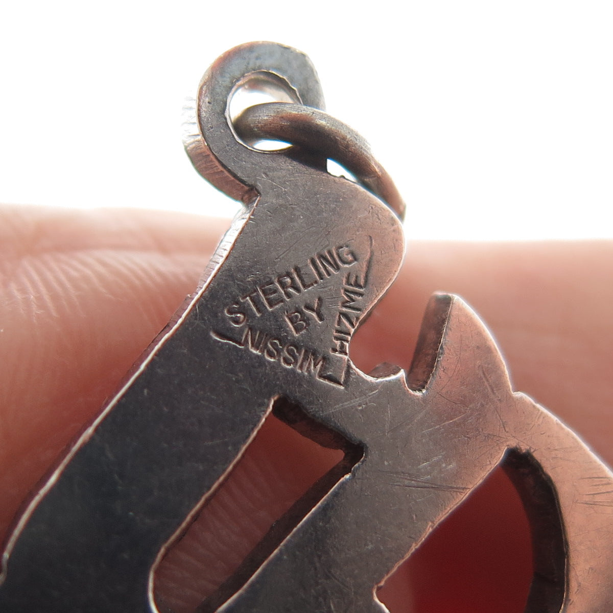 NISSIM HIZME 925 Sterling Silver Vintage Judaica Pendant