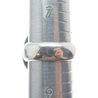 925 Sterling Silver Vintage Real Pear-Cut Carnelian Oxidized Ring Size 8.25