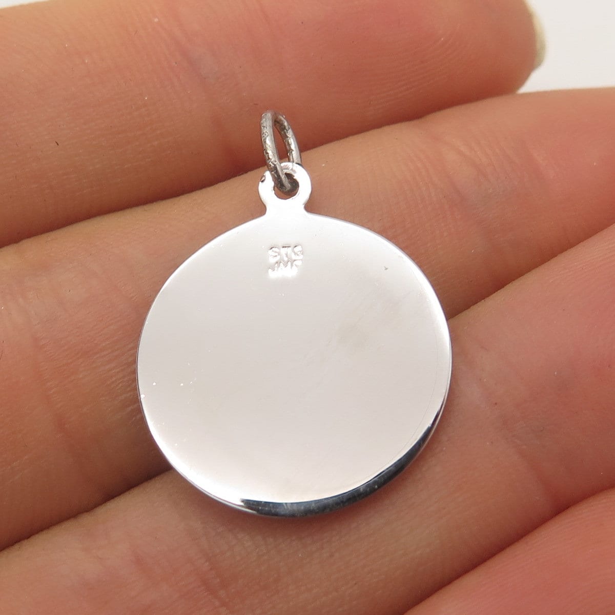 925 Sterling Silver Vintage STG JMF Holy Ghost Charm Pendant