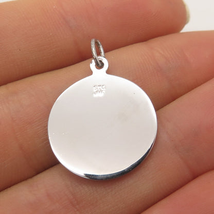 925 Sterling Silver Vintage STG JMF Holy Ghost Charm Pendant
