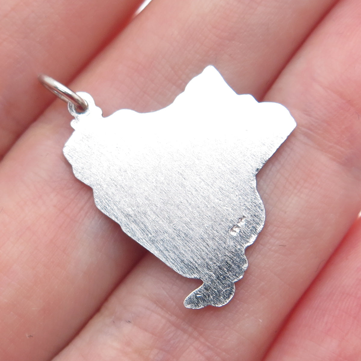 GRIFFITH & SONS CO 925 Sterling Silver Vintage Enamel New York Charm Pendant