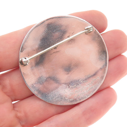 Margie Lombard 925 Sterling Silver 14K Gold Vintage 2000 A Story Pin Brooch
