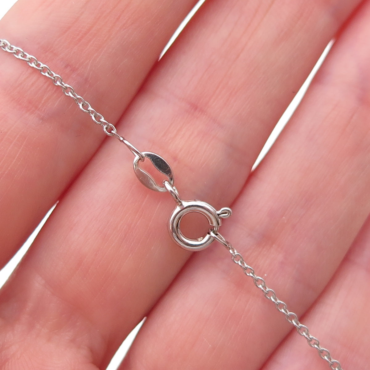 Joseph Schmid 925 Sterling Silver Real Canary Diamond Cable Chain Necklace 18"