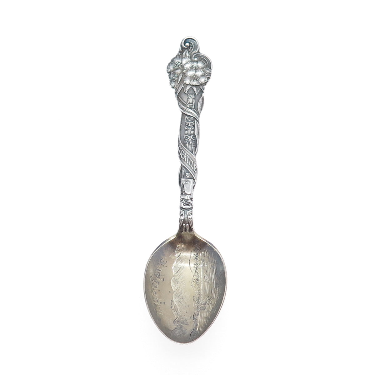 JOSEPH MAYER Sterling Vintage Olympic Range Seattle States & Cities Coffee Spoon