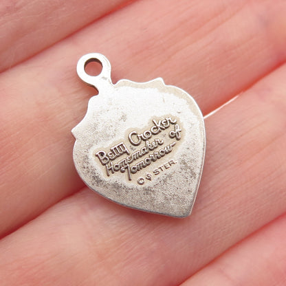 925 Sterling Vintage Betty Crocker Homemaker of Tomorrow Heart Mini Pendant