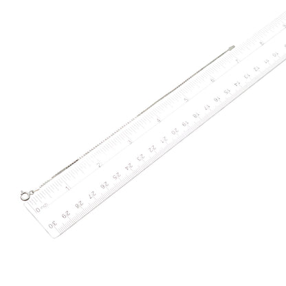 MILOR 925 Sterling Silver Vintage Italy Box Link Bracelet 7.25"