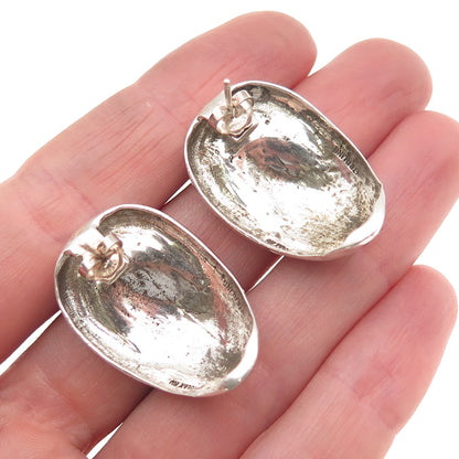 HOLLY RU 925 Sterling Silver Vintage Modernist Earrings